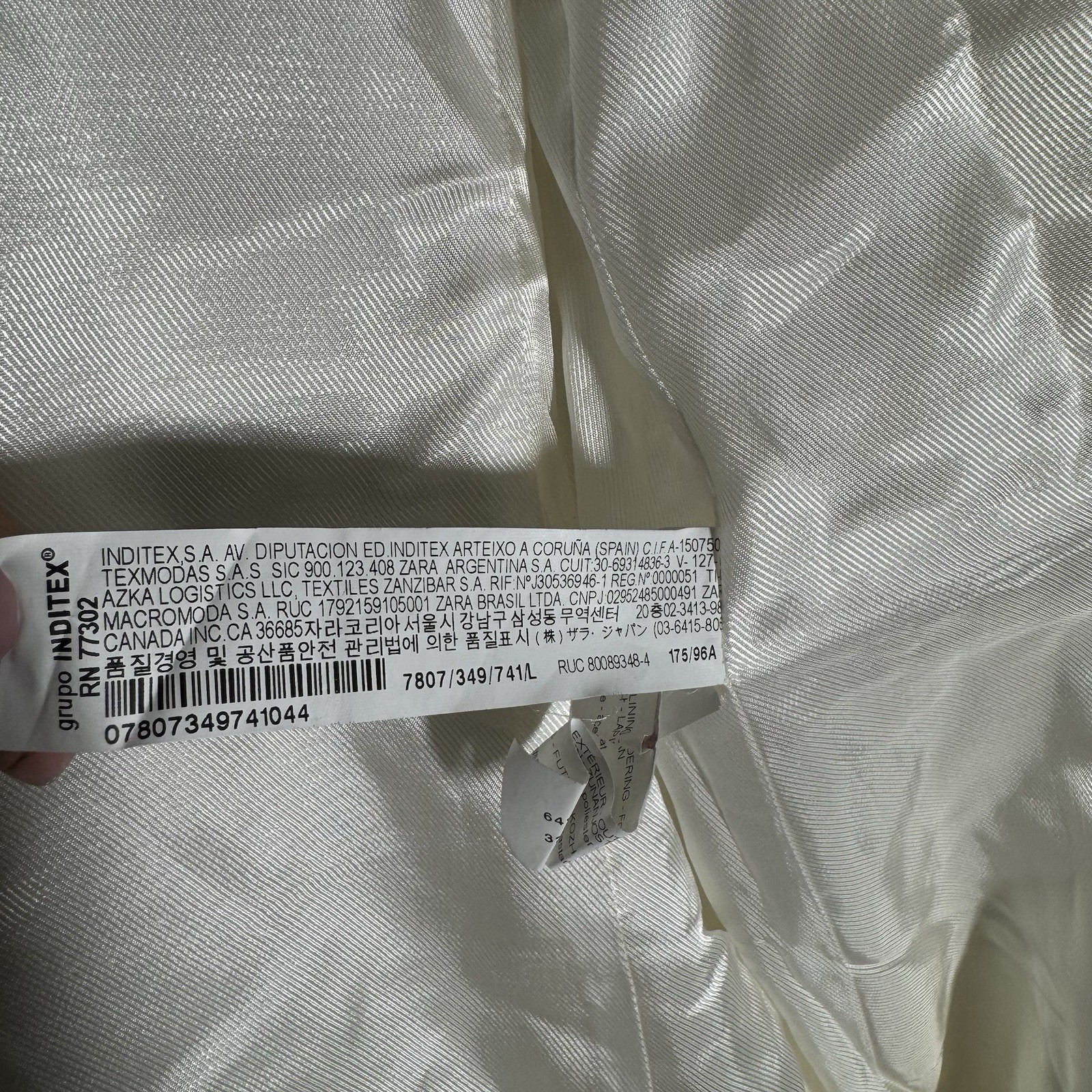 Zara Basic Collection Tailored Ivory Double-Breas… - image 9