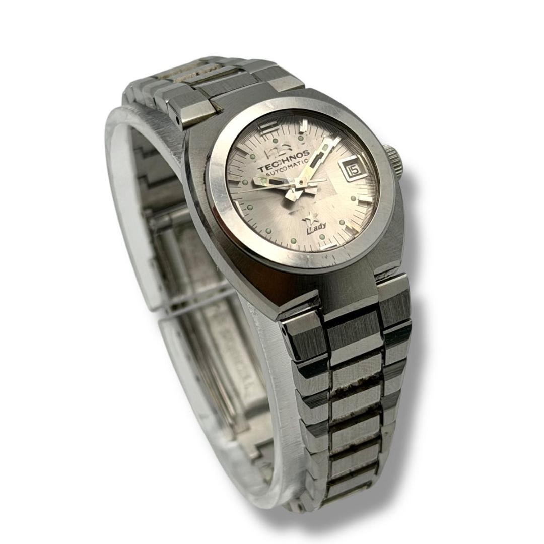 Technos Ladies Automatic Watch Silver Date 3 Hand… - image 4