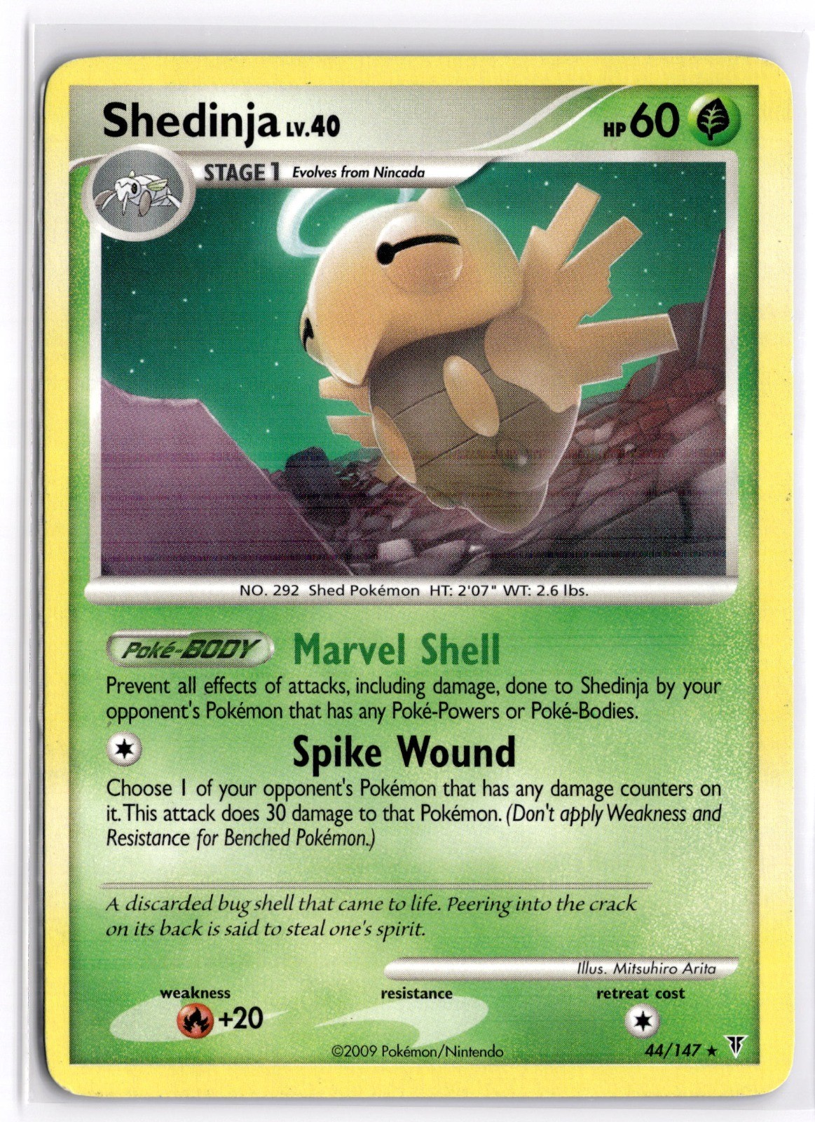 Pokemon TCG Shedinja 44 Supreme Victors Rare LP