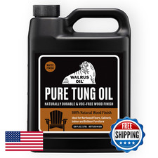 Walrus Oil - 100 Pure Tung Oil Wood Finish For Any Woodworking Project Natural