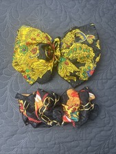 VTG Large Hair Bows for Women Ribbon Bow Hair Clips 2pc Multicolor Accessories