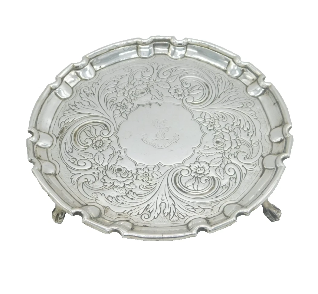 Unbranded 1800-1849 Antique US Sterling Silver Platters & Trays