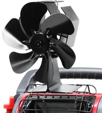 Wood Stove Fan Heat Powered, 6-Blade Thermoelectric Non-Electric Silent Operatio