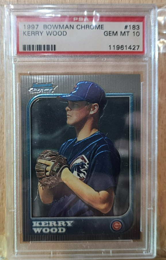 1997 Bowman Chrome Kerry Wood #183 PSA 10 GEM MINT RC