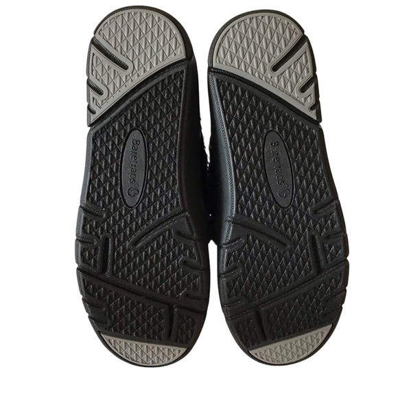 Baretraps Becky Furry Black Croc Embossed Slip On Loafer Shoes W Wide Size 6.5