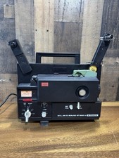 Elmo Sound ST-600 M 2-Track Super 8 Movie Projector - Tested W/ Power No Tape