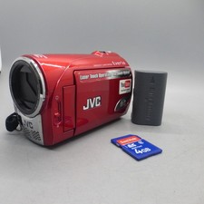 JVC Everio GZ-MS100REK Handheld High Definition HDD Camcorder Red Tested