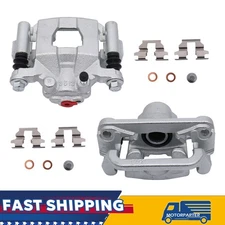 Rear Left & Right Brake Calipers w/ Bracket For Nissan Altima Maxima 2.5L Silver