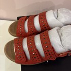TROTTERS TONYA LEATHER RED STRAPPY SILVER STUDDED WOMEN'S SANDALS SZ.7 1/2 N NIB — photo 10