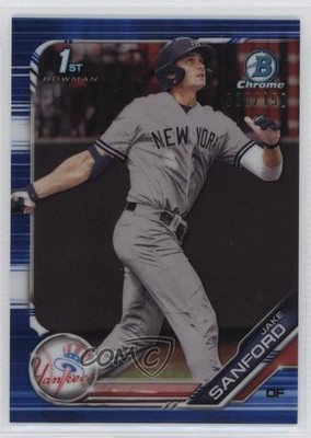 2019 Bowman Draft Chrome Blue Refractor 38/150 Jake Sanford #BDC-82 0b5f