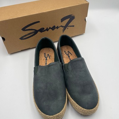 Seven Seven7 Cape Verde Flats Slip on Shoes 9 Gray Blue Deck Shoes Espadrilles