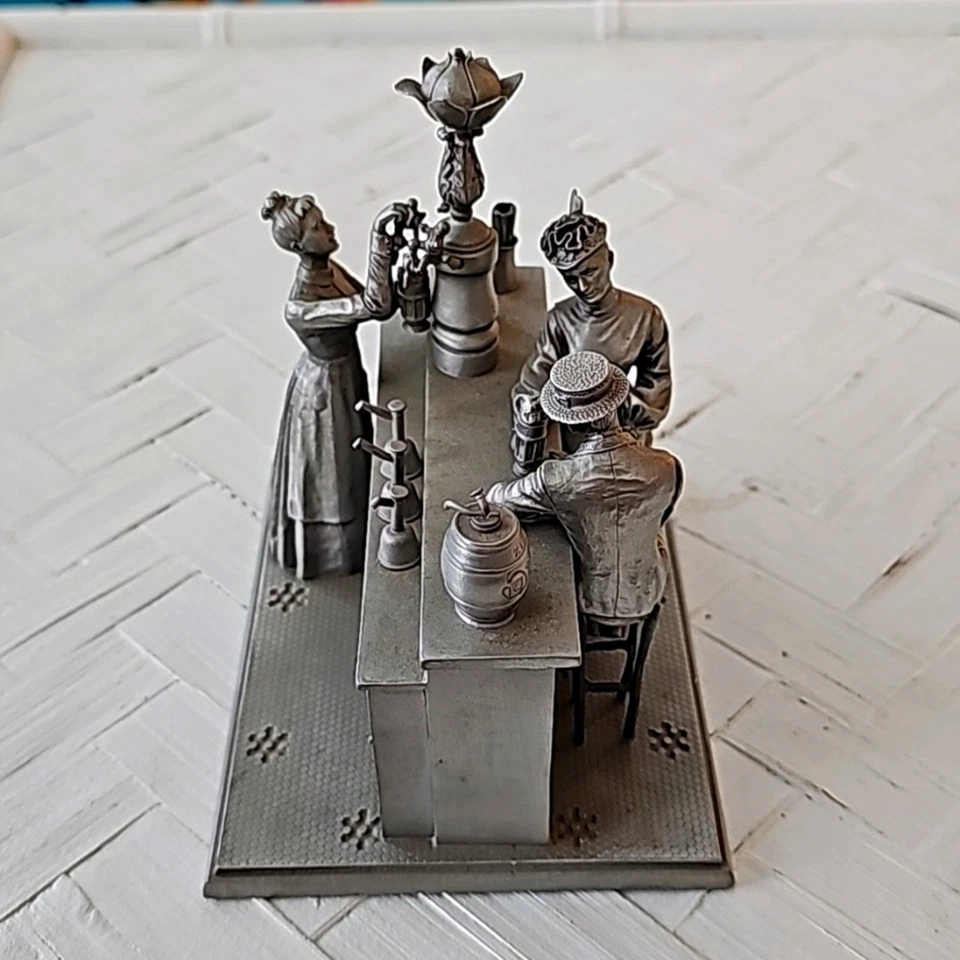 The Soda Fountain 1977 de Albert Ciriaco edición limitada peltre Franklin como nuevo Foto 4 de 4