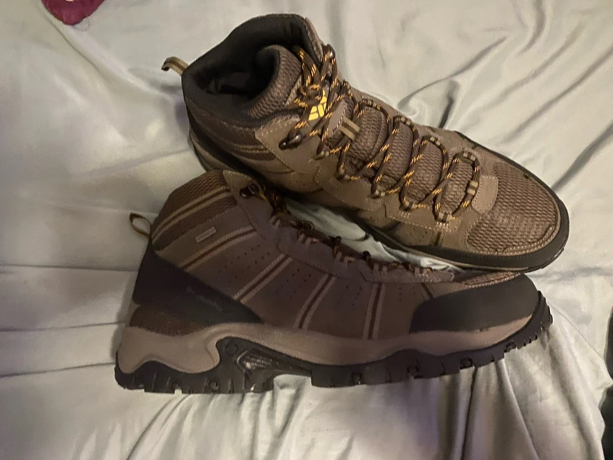 Columbia Mens Hiking Boots Burgundy Leather Denim Vibram YM0379-259 Size 12 Columbia Men main image 3