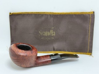 Scandia made in Denmark 295 R Pfeife |Tabakspfeife | beraucht mit Beutel | #K4