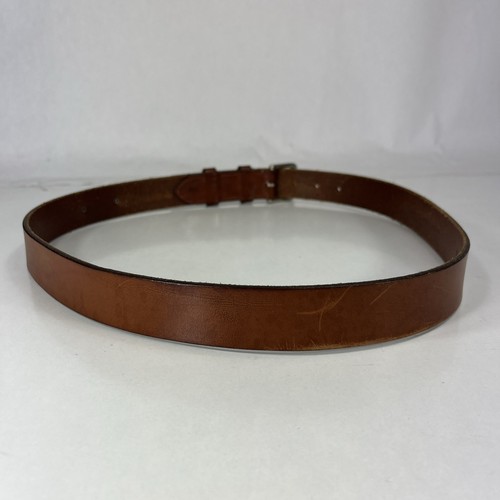 Polo Ralph Lauren Brown Italian Saddle Leather Belt - Made in USA - Size 38/95 - Picture 4 of 11