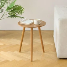 Round Side Table, Small End Table for Living Room, Modern Accent Coffee Side ...