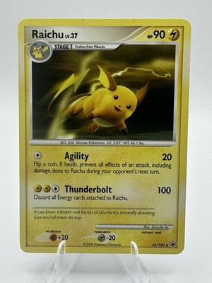 Pokémon TCG Raichu Card Majestic Dawn Uncommon Card 45/100