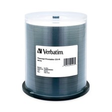 Verbatim - 95253 - Verbatim CD-R 700MB 52X White Thermal Printable - 100pk
