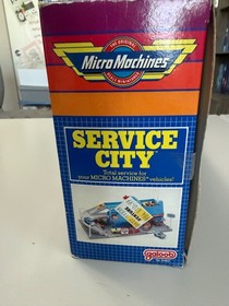 Vtg Micro Machines Service City Playset W/ Box Galoob 1988 Complete! New