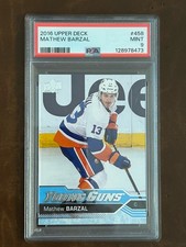 Mathew Barzal 2016-17 Upper Deck Young Guns #458 RC Rookie PSA 9 MINT D479