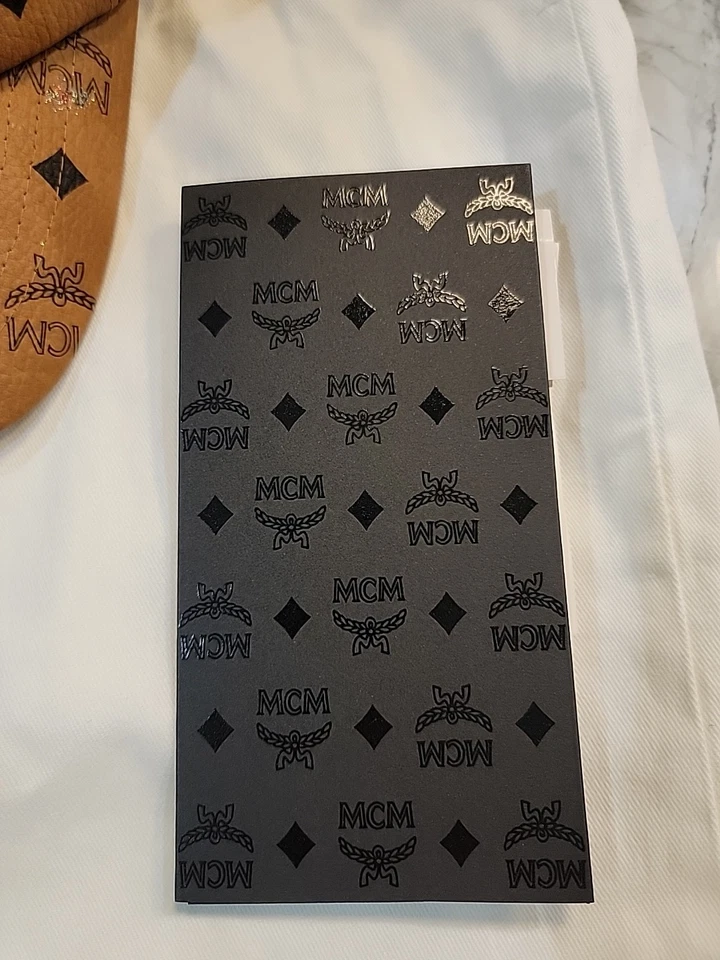 MCM Visetos бейсбольная кепка цвет коричневый логотип один размер регулируемый модные товары мужские - Изображение 2 из 4