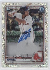 2020 Bowman Chrome Prospects Speckle Refractor 62/299 Brandon Howlett Auto 09q4