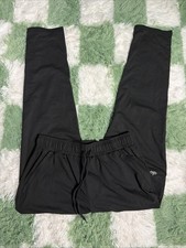 Alo Performance Stretch Joggers Men Size Medium Black Yoga Cozy Athleisure Gym