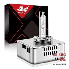 Xenon HID Headlight Bulb, 6000K Cool White 35W Metal Stents Base High Low D5S