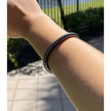 Magnetic Therapy Hematite Bracelet 8mm Natural Stone Beads for Men Women