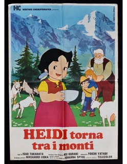 manifesto HEIDI TORNA TRA I MONTI Isao Takahata masahiro kuraki yatebe kei S02