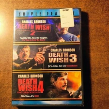 Death Wish 2/Death Wish 3/Death Wish 4(DVD, 2007, Triple Feature Pack) Brand NEW