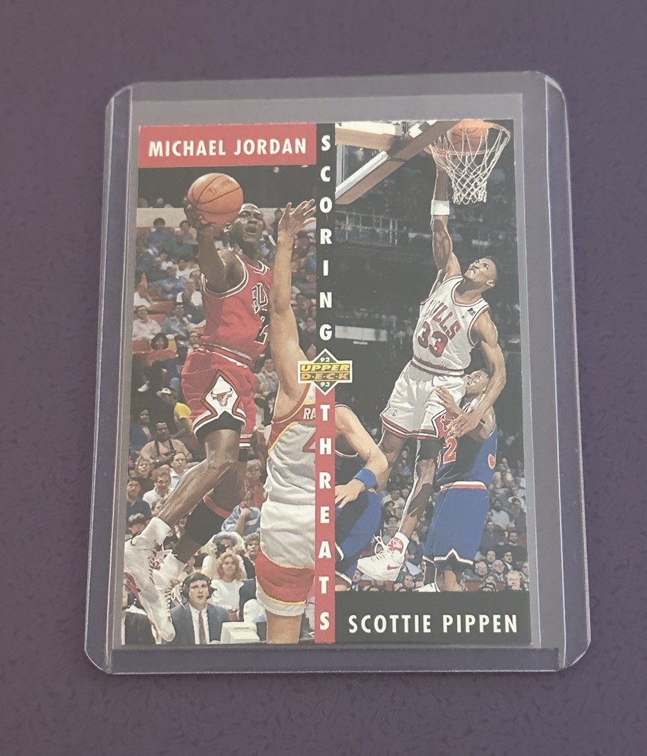1992 Upper Deck Michael Jordan Scottie Pippen Scoring Threats #62