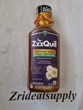 Vicks ZzzQuil Soothing Sleep Nighttime Sleep Aid  Chamomile Honey12 oz Exp 04/26