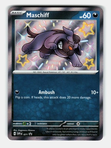Maschiff 071 Holo Promo Scarlet & Violet Promo Pokemon Near Mint