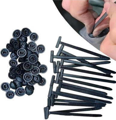 Universal Nylon Kabelbinderschnalle 50 Stück Lösbar Kabelmanagement Auto