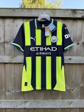 Genuine BNWT Puma Manchester City 2024/25 Away Shirt Small Mens 775086-02