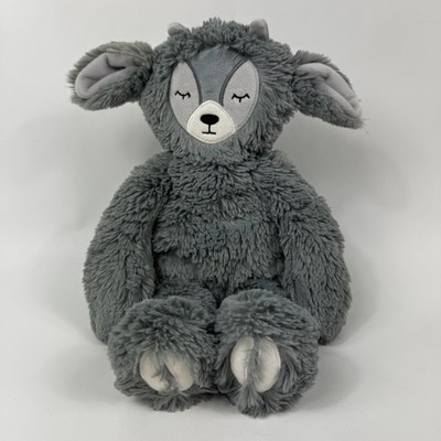 Slumberkins Snuggler Ibex Goat Plush Lovey Slate Silken Silky Stuffed Animal Toy