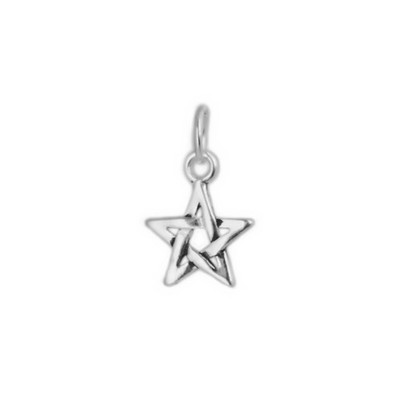 Sterlingsilber Hohl Glück Hell Star Halskette Armband Anhänger Charm II