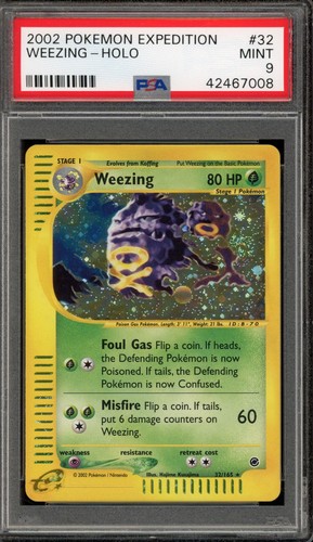 Weezing graded PSA 9 for sale on eBay