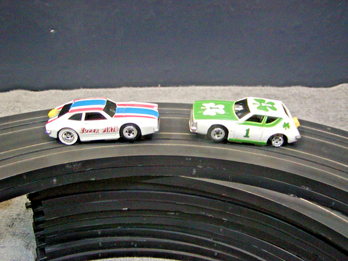 RARE TYCO SUPER ROAD & RAIL HO SCALE TRAIN & ROADRACE SET NO. 9000PM - Picture 3 of 24