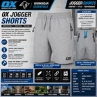 OX Jogger Shorts Grey Workwear Cargo Style Work Shorts Sizes 32-40