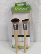 EcoTools - Enhancing Eye Brush Set - Makeup Brushes For Liquid - 2 Piece Set