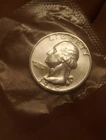 1960 90% Silver Quarter In Mint Chello Uncirculated Condition See Photos .