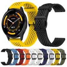 Breathable Silicone Strap 22mm For Venu 2 Forerunner 265 255 M Sports Watch Band