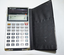 Vintage 1980s Sharp EL-510S Calculator w Case Works Great Solar Cell Scientific