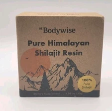 Be Bodywise Pure Himalayan Shilajit Resin  1.06 oz / 30g  100% Pure *NEW*