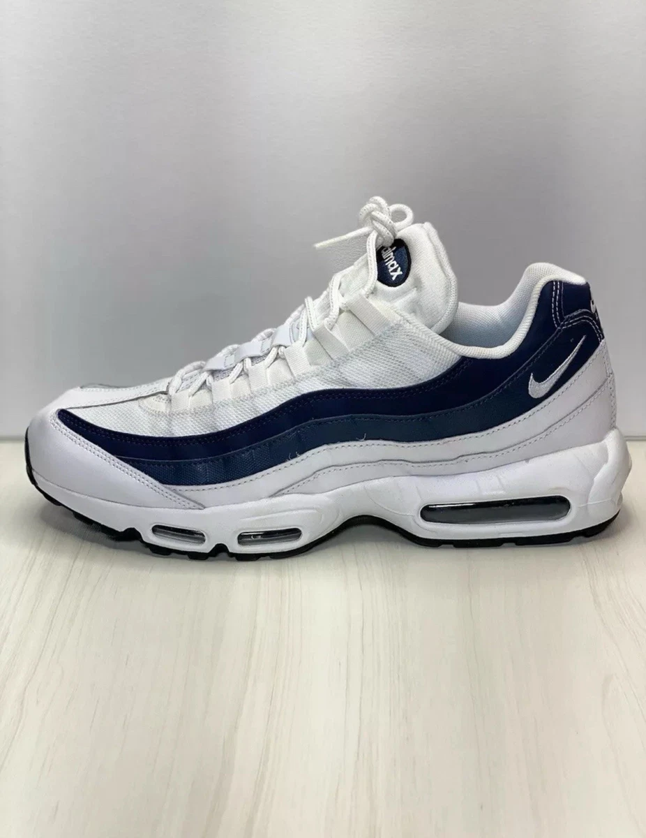 Preços baixos em Nike Air Max 95 Essential White Navy | eBay