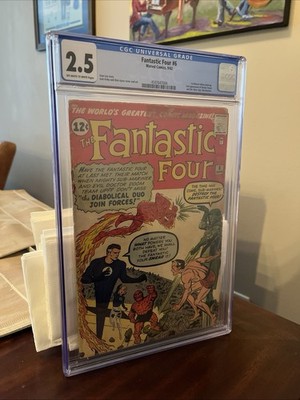 Fantastic Four #6 CGC 2.5 1st Marvel Villain Team Up 2nd Appearance Dr. Doom