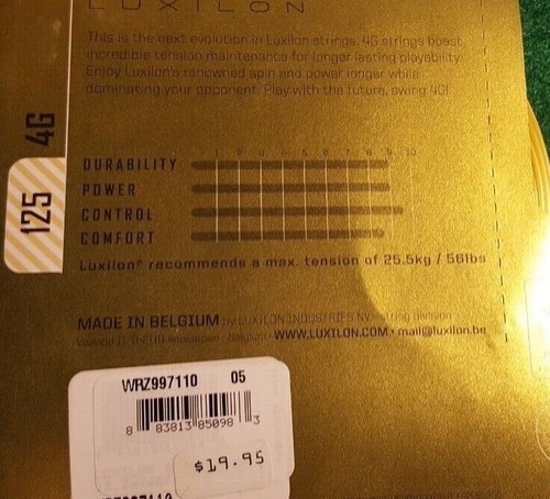 NUOVA CORDA TENNIS LUXILON 4G!!! - Foto 2 di 2
