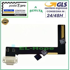 CONNETTORE RICARICA APPLE IPAD AIR 2 A1566 A1567 DOCK CARICA FLAT FLEX BIANCO